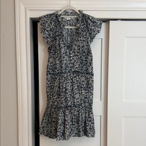 Veronica Beard Navy and White Mini Dress